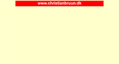Desktop Screenshot of christianbruun.dk